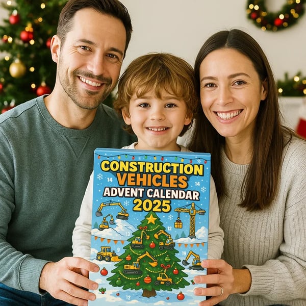 Baufahrzeuge Adventskalender 2025