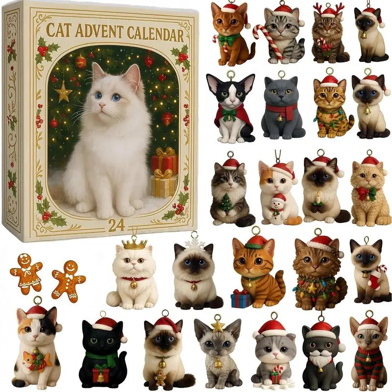 Schnurrmas™ – Adventskalender mit 24 festlichen Katzen