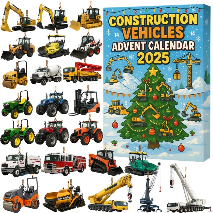 Baufahrzeuge Adventskalender 2025