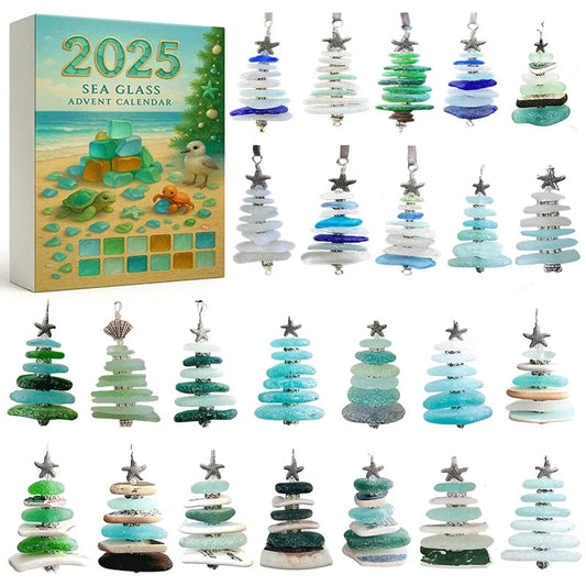 Seeglas-Weihnachtsbäume - Adventskalender 2025
