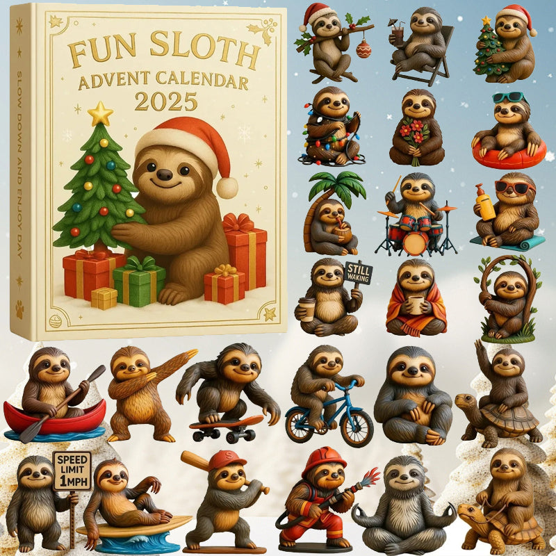 Lustiger Faultier Adventskalender