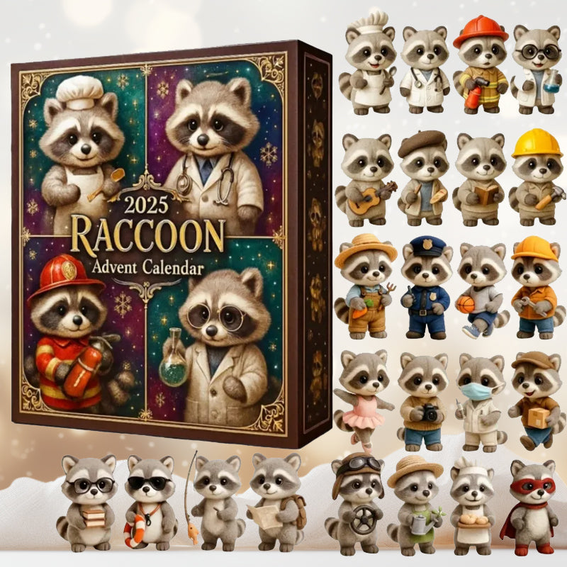 Waschbären Adventskalender