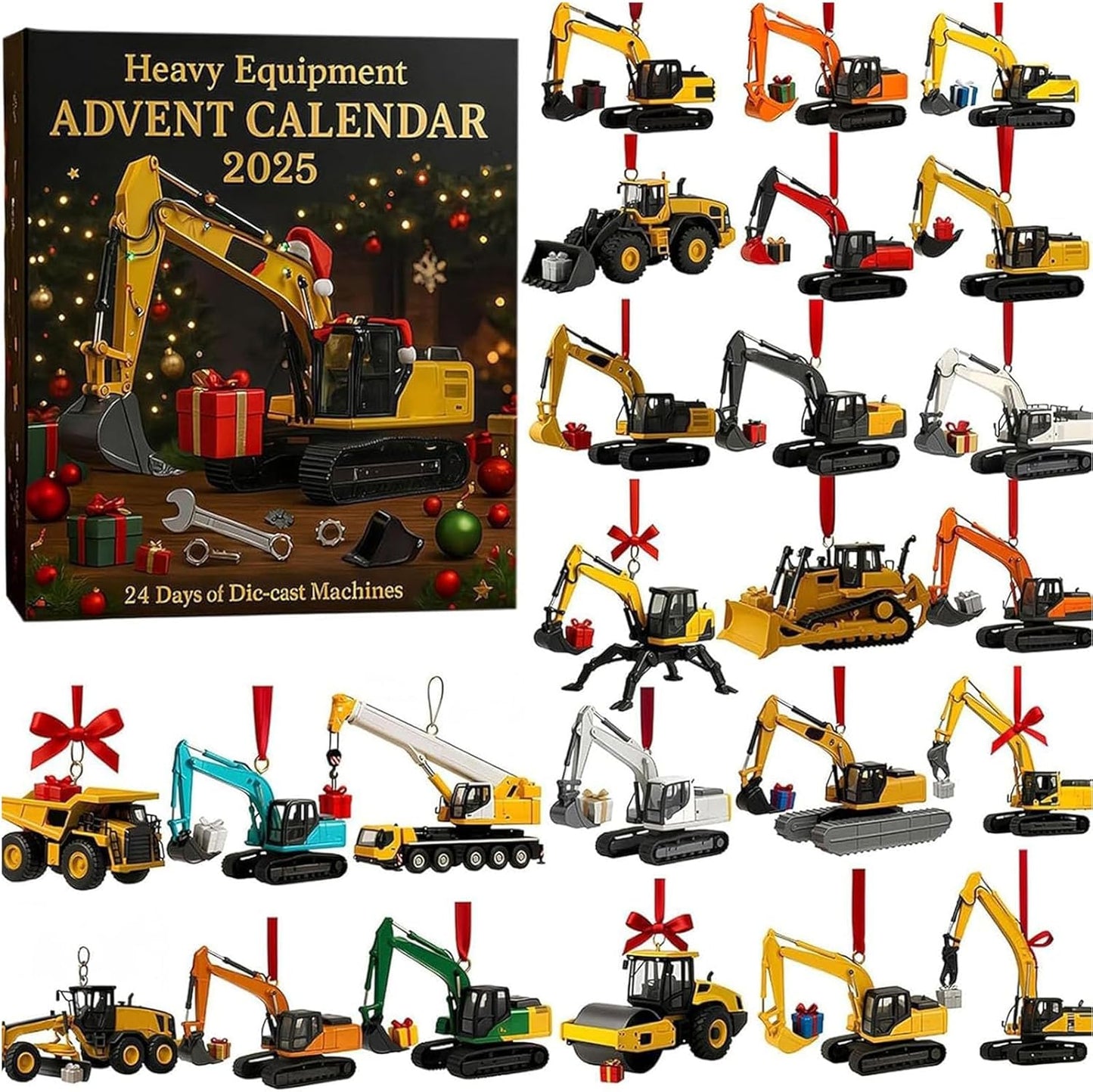 Baumaschinen Adventskalender 2025